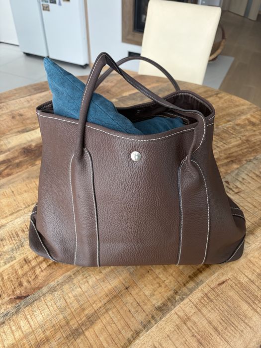 Brązowa torebka shopper skóra naturalna