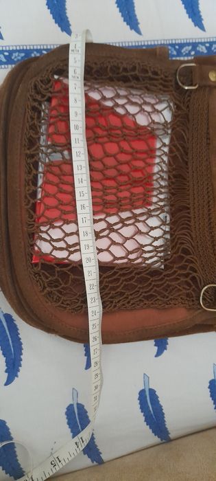 Сумка в замші ,колір між хакі та коричневий