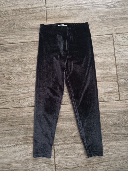 Aksamitne welurowe getry dla dziewczynki