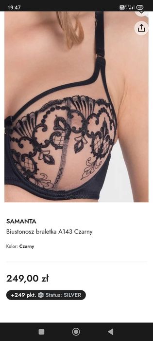 Biustonosz Samanta Perla A143; rozmiar 70D