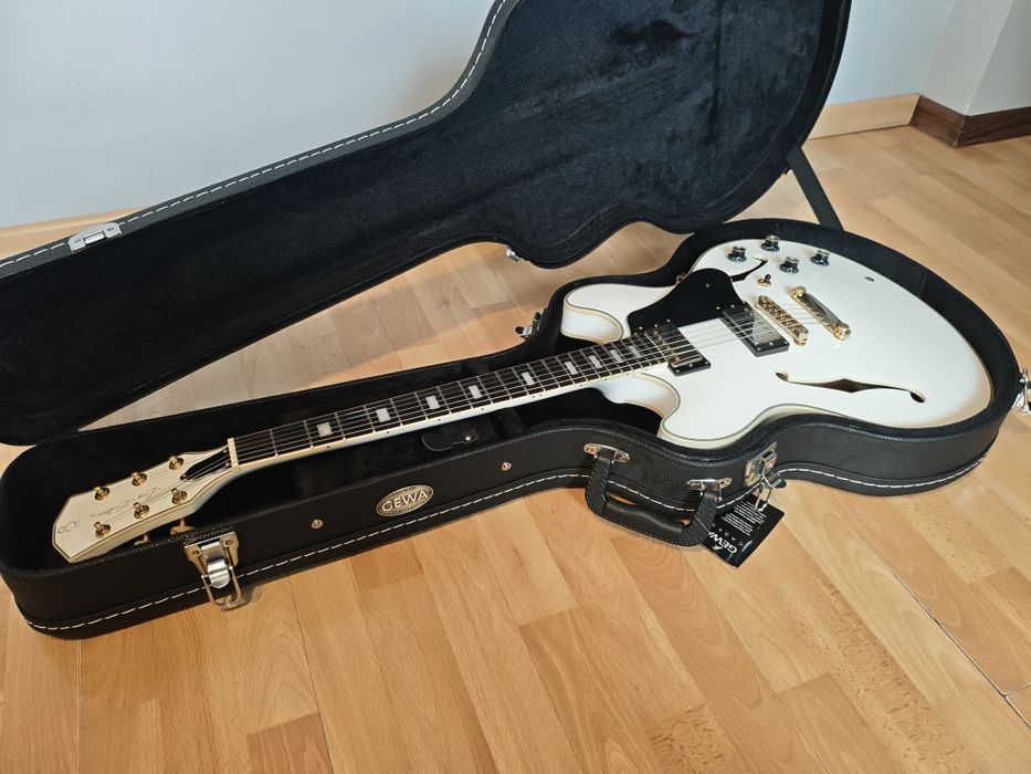 Sire H7 jak Gibson Epiphone ES 335 biała