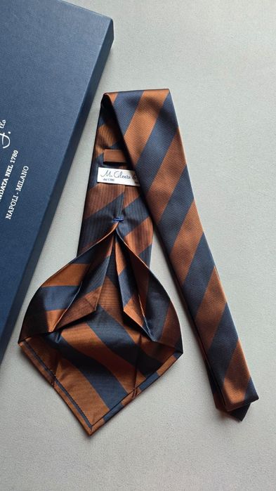 Krawat jedwabny M. CILENTO & F.LLO + box
