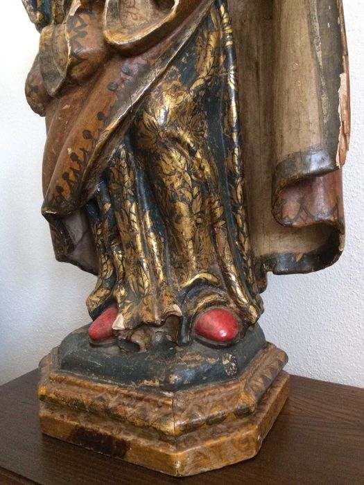 Antiguidades - Arte sacra - Calvário em redoma / Sta. Luzia