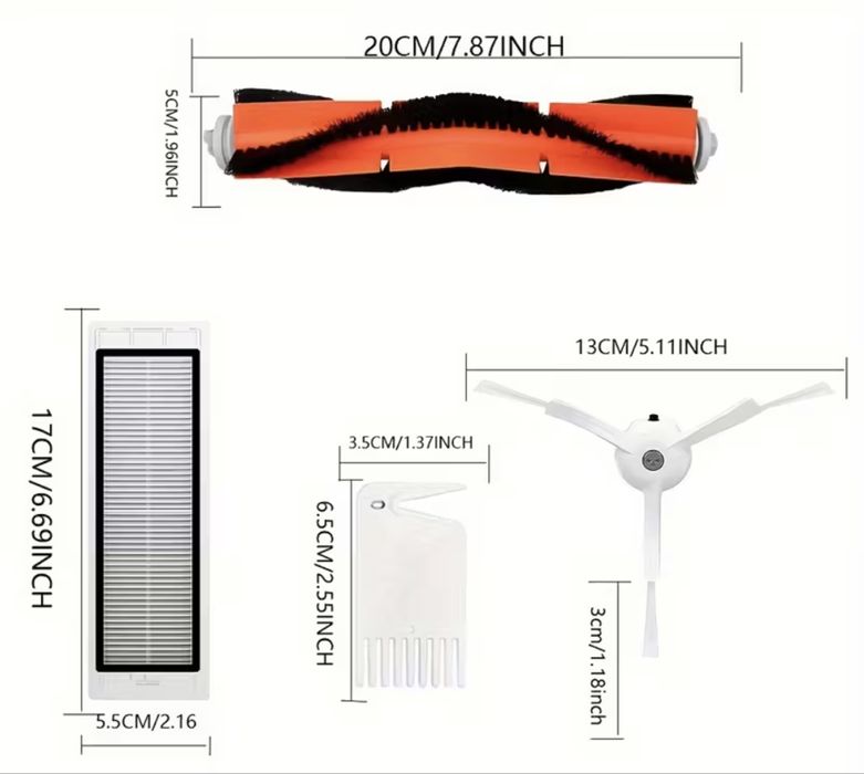 Kit de Peças de substituição para Xiaomi Mi Robot Vacuum 1 1S