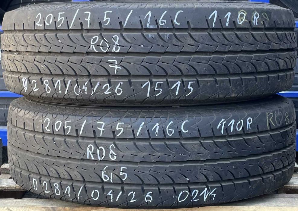 2szt. opony letnie 205/75R16C 110R Semperit Van-Life