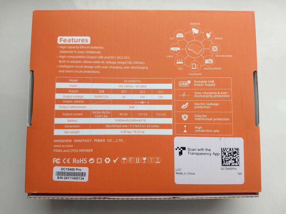 ДБЖ SKE Mini UPS 10400 новий для роутера