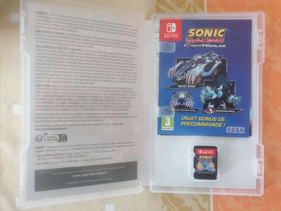 Sonic racing crosswords - switch