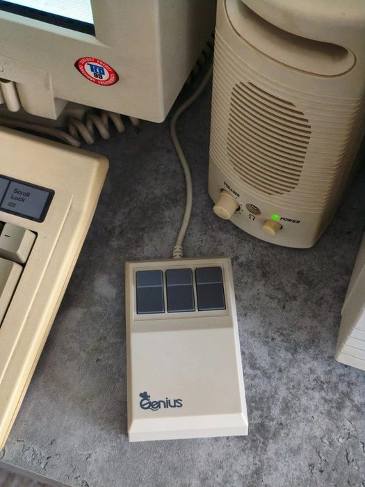 Retro Computer i386 SoundBlaster CT1600 Epson FX1050 mysz klawiatura