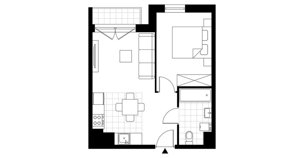 2-pokojowe mieszkanie 34 m² + ogródek Bez Prowizji - Widok 4