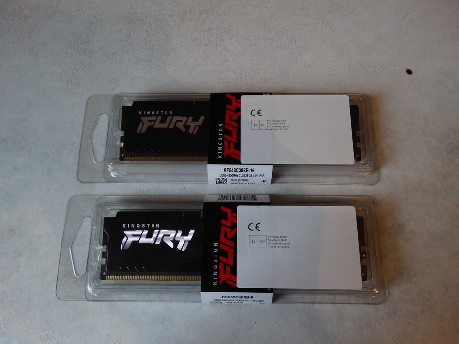оперативная память Kingston FURY BEAST DDR5 8GB 5200MHz 16GB 4800MHz
