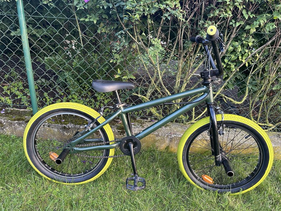 Rower BMX Btwin 20" – Jaskrawe Opony, Pegi, Rotor