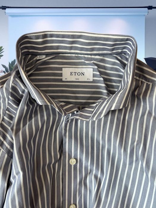 Eton roz. L męska koszula w paski