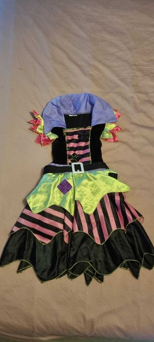 Vestido/Disfarce Carnaval - Bruxa 110/120 cm