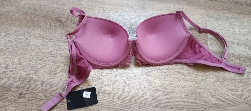 Biustonosz brudny róż 75c push up