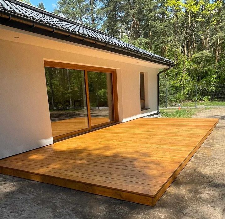 Deska tarasowa Modrzew Syberyjski ryflowana/gładka