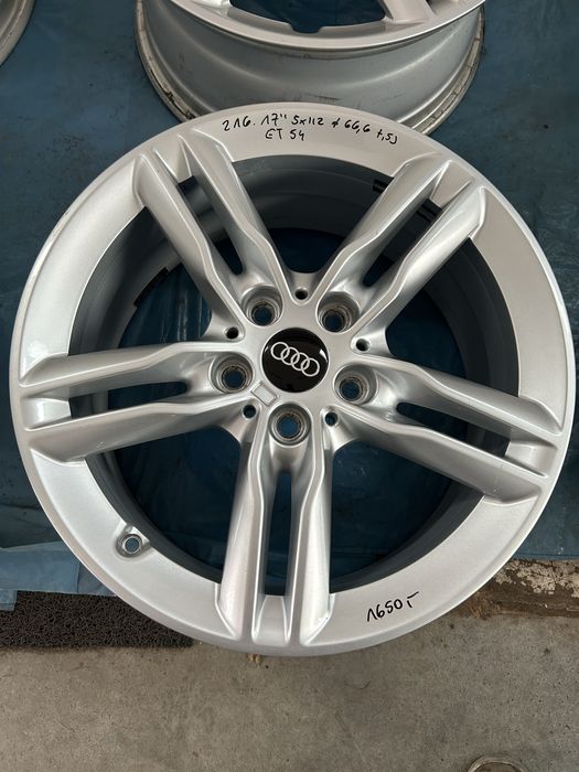 216 Felgi Aluminiowe AUDI R 17 5x112 otwór 66,6 Bardzo Ładne
