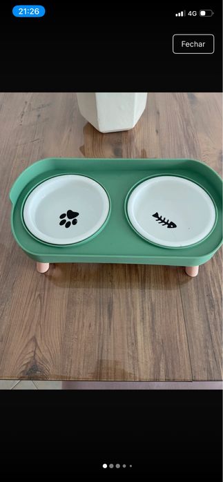 Comedouro elevado para pets