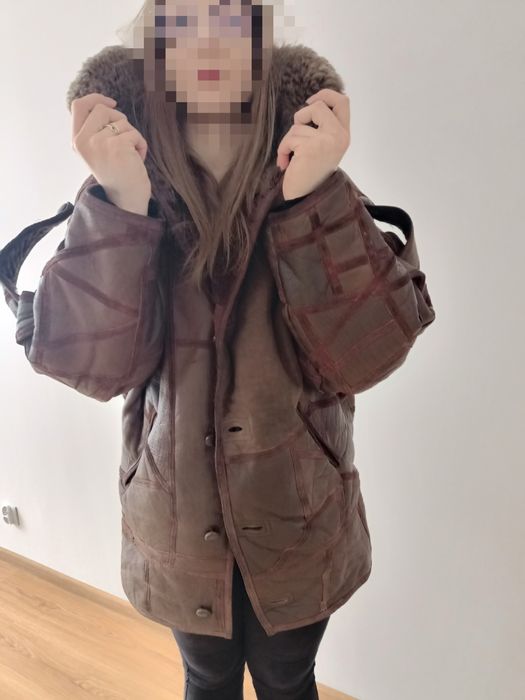 Kurtka skórzana lata 80