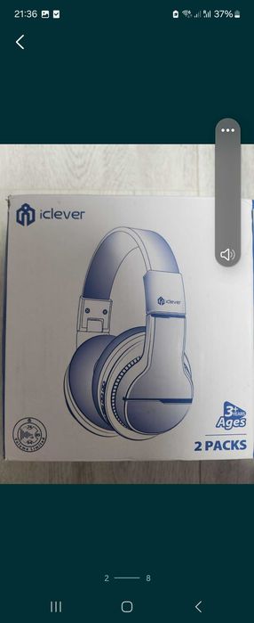 Дитячі навушники для дітей iClever 2, в наборі 2 шт