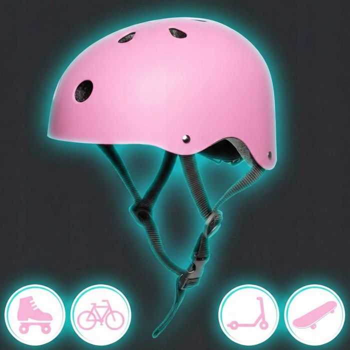 Kask rowerowy dziecięcy regulowany 52-56 cm