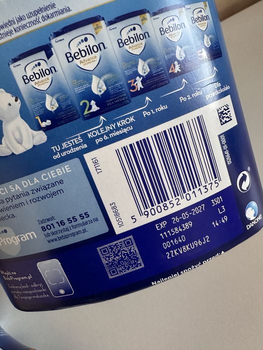 Mleko bebilon 1 plus gratisy