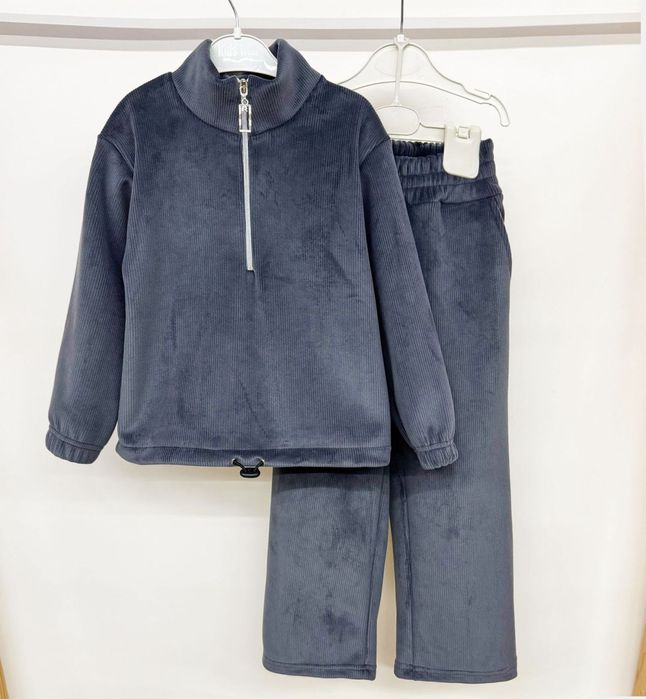 Дитячий костюм велюр рубчик