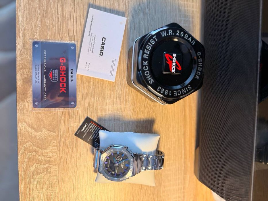 Наручний годинник Casio G-Shock (металевий корпус і браслет)