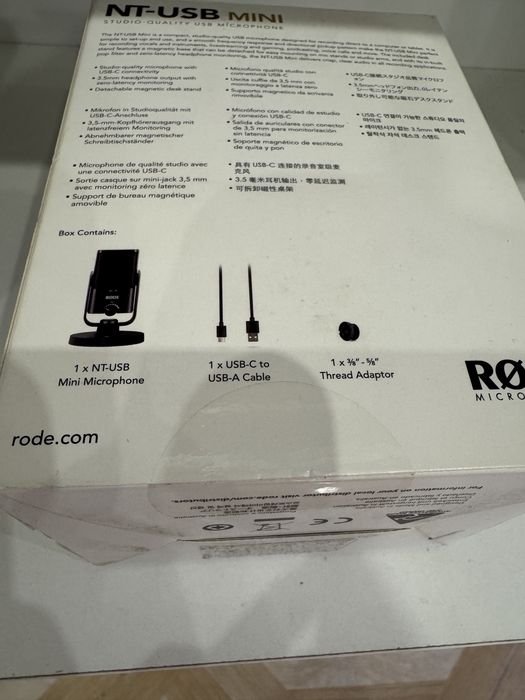 Студійний Мікрофон Rode NT-USB MINI для подкастів і стріму новий