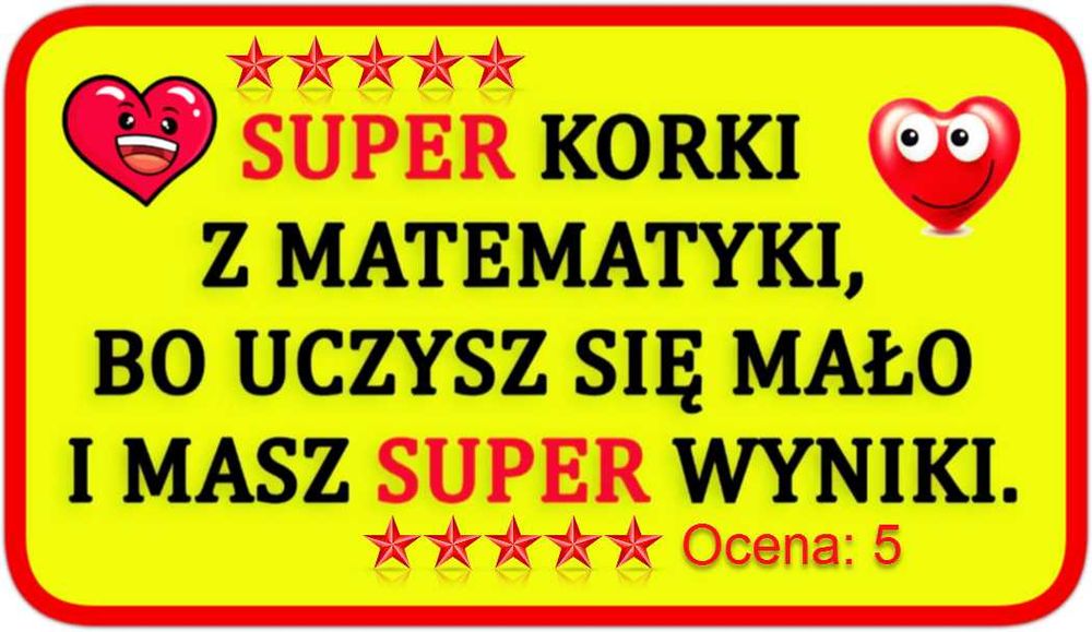 Super korepetycje z MATEMATYKI Matura, E8, Studia Próbna Lekcja Free