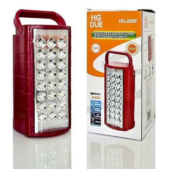 Ліхтар акумуляторний на 13 годин LED HG2608 6000mAh павербанк USB+DV9V