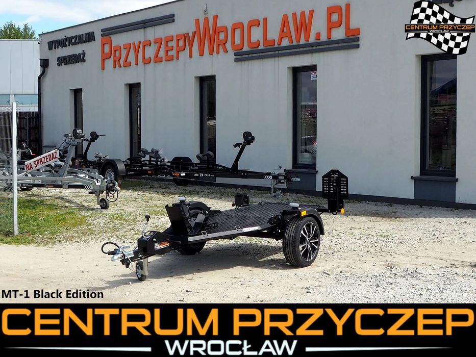 Lorries MOTOCYKLOWE MT-1 BLACK EDITION / OPUSZCZANA  MT-1 Black Edition, Nowa, uchylne, opuszczana, DMC: 750 KG