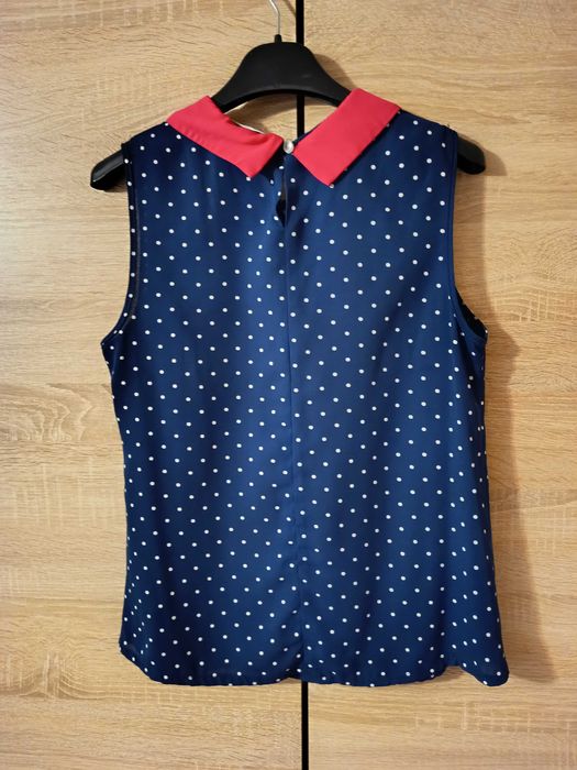 Bluzka damska bez rękawów elegancka - rozmiar 38/40