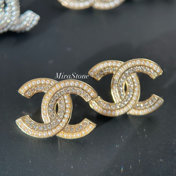 Сережки шанель в стилі Chanel