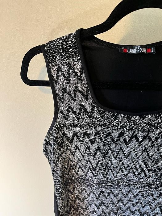 Bluzka vintage cekinowa cekiny 40 L 42 XL koszulka top