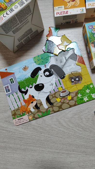 Лот пазлів dodo на 2-4 роки + гра
