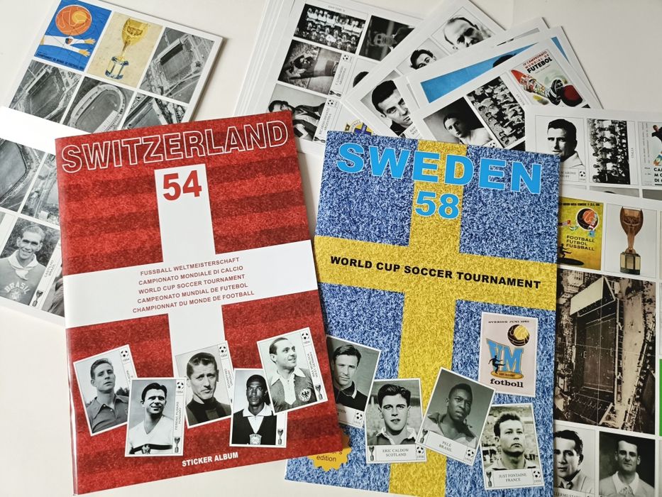 Set Swiss 54 + Sweden 58 WORLD CUP SOCCER ALBUMS