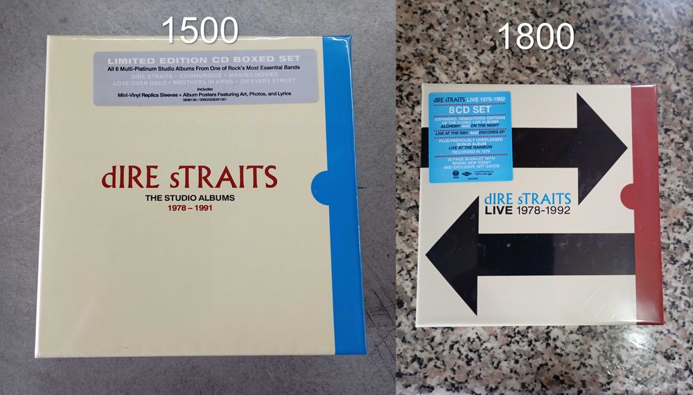 Dire Straits The Studio Albums 1978-1991. 6 CD,  Dire Straits Live 1978-1992 8 CD, Нові. Запаковані.