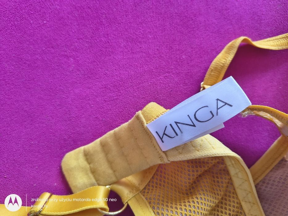 Musztardowy biustonosz KINGA 80 D