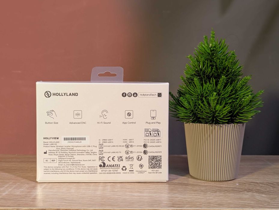 Новий! • Мікрофон для Reels, Tiktok -  Hollyland Lark M2 USB-C, Чорний