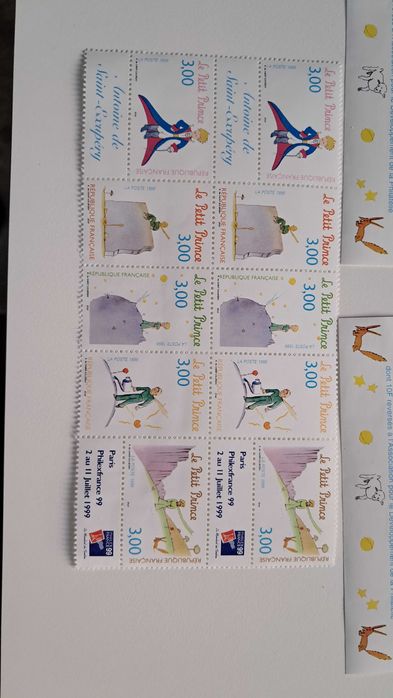 Filatelia 1998 – 2 Blocos + 2 Bandas “Le Petit Prince” – COMO NOVO