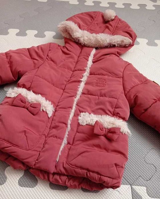 Kurtka niemowlęca z futerkiem C&A baby 68