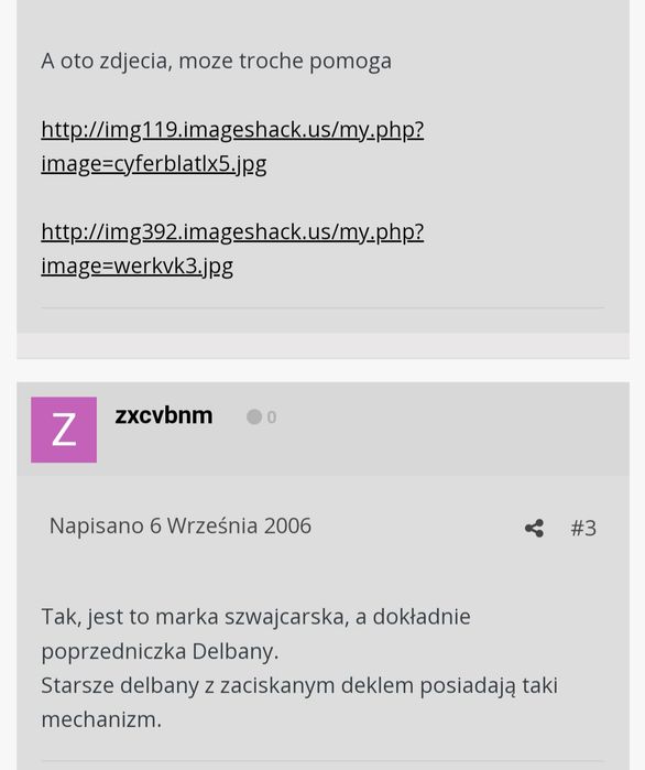 Zegarek Arletta poprzednik Delbany