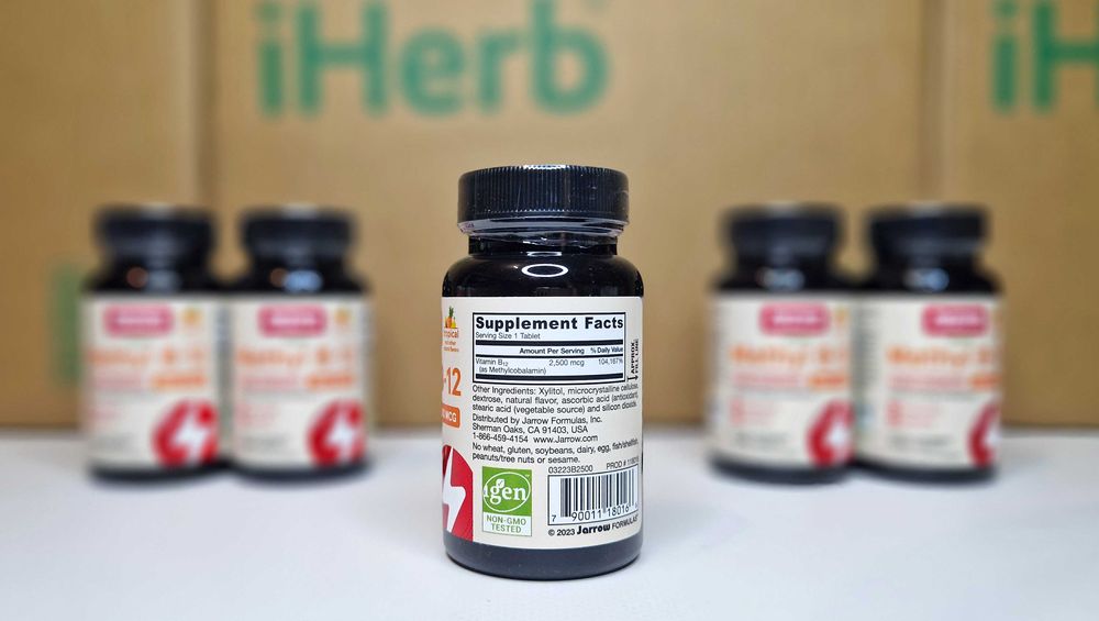Jarrow Formulas Methyl B-12, вітамін B-12 метилкобаламін, 100 таблеток