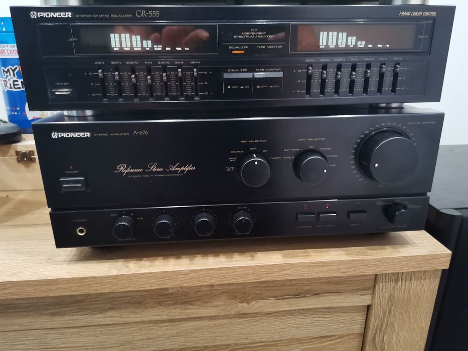 Wzmacniacz Pioneer A-676 + equalizer Pioneer GR-555