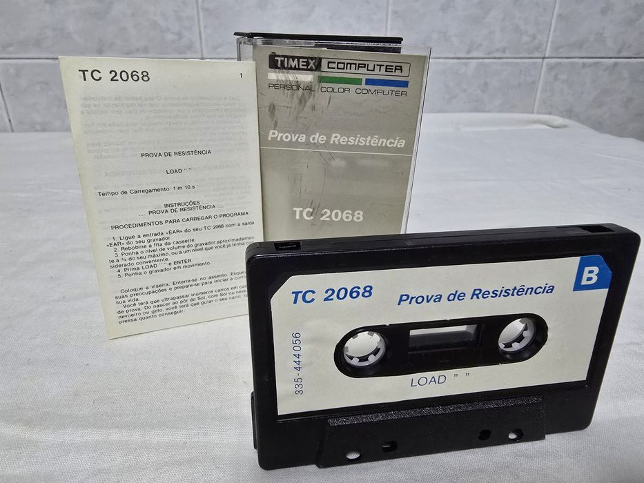 (RARO) Jogo Timex "Prova de Resistência" K7
