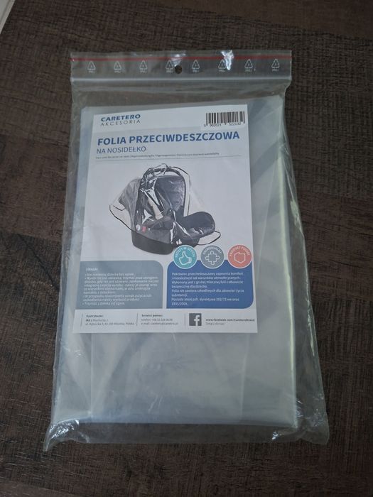 Folia przeciwdeszczowa na nosidelko caretero