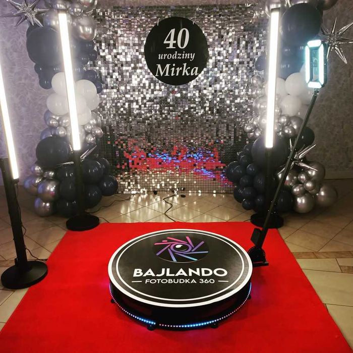 Fotobudka 360 / ścianki balonowe / napis MIŁOŚĆ / telefon życzeń