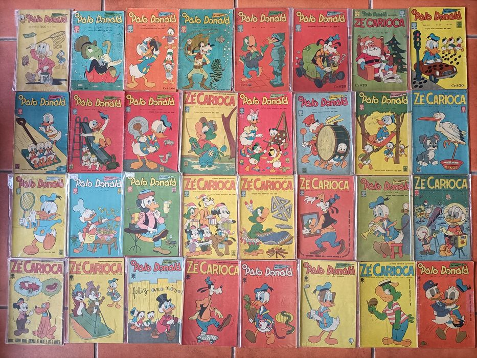 68 Livros desde 1957, Pato Donald/Zé Carioca anos 60/70 e 8 Liv. Cláss