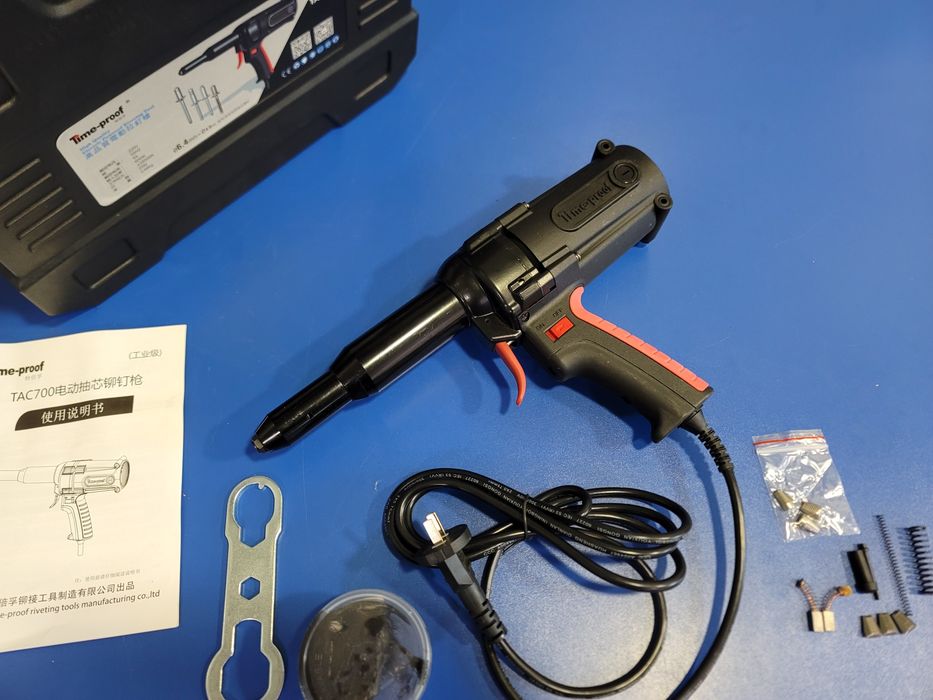 Заклепочник Электрозаклепочник Time-Proof TAC-700 +Большой Ремкомплек
