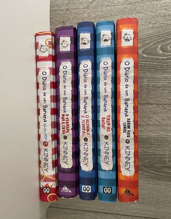 5 livros do diário de um Banana